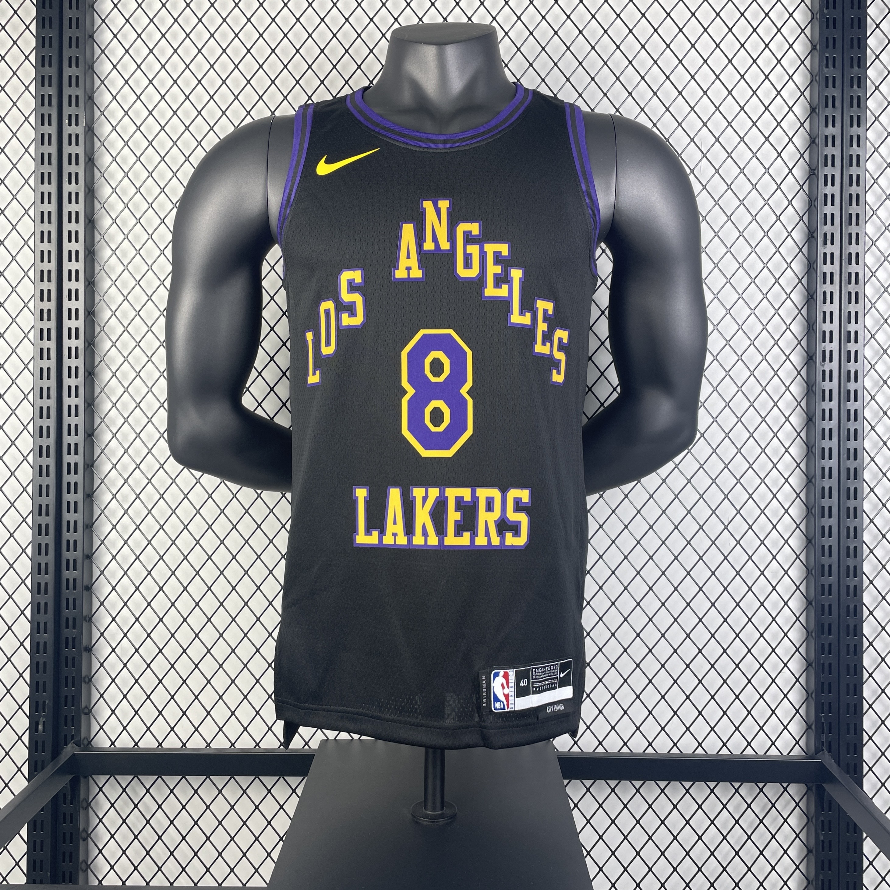 Men Los Angeles Lakers #8 Bryant black 2025 NBA  jersey->new orleans pelicans->NBA Jersey